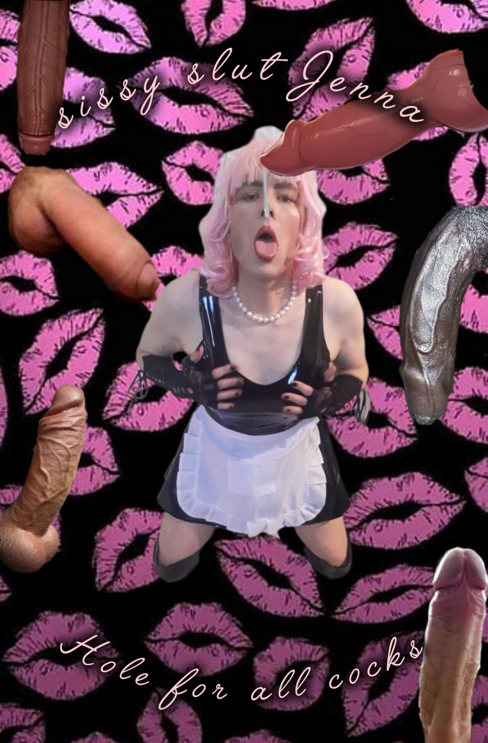 Cute Finnish Sissy Jenna: New Captions and Collages to spread & expose her with #PEauPlyA